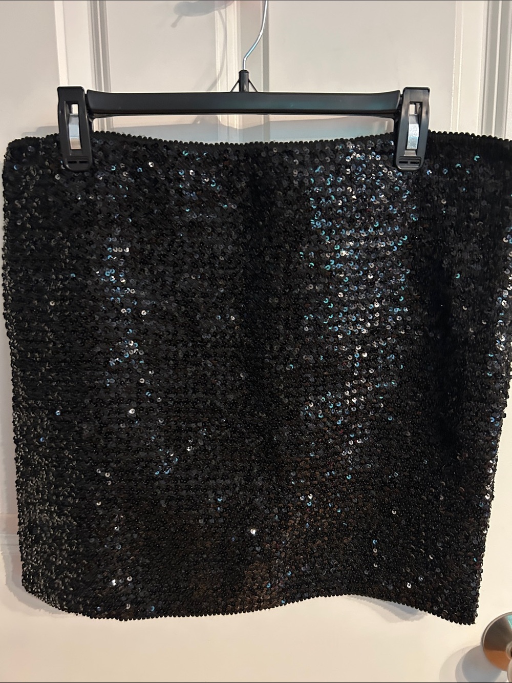 Black Sequin Mini Skirt - Sleek Party Ready